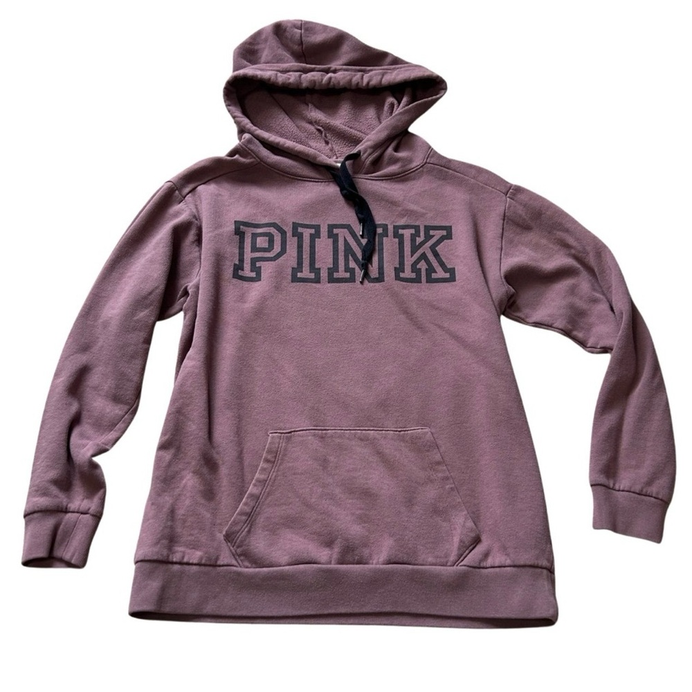PINK Victoria's Secret Dusty Rose Mauve Hoodie Sweater oversized XS